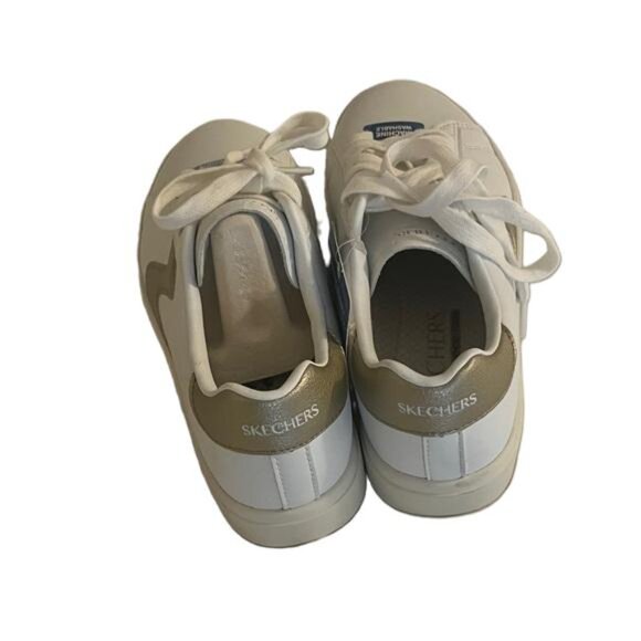 Skechers Women's 185016 Eden LX-Beaming Glory White Gold Casual Shoes Size 6 - Picture 6 of 7